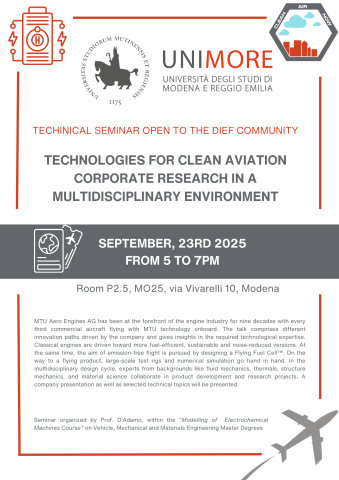 TECNOLOGIE PER L'AVIAZIONE PULITA-RICERCA AZIENDALE IN UN AMBIENTE MULTIDISCIPLINARE