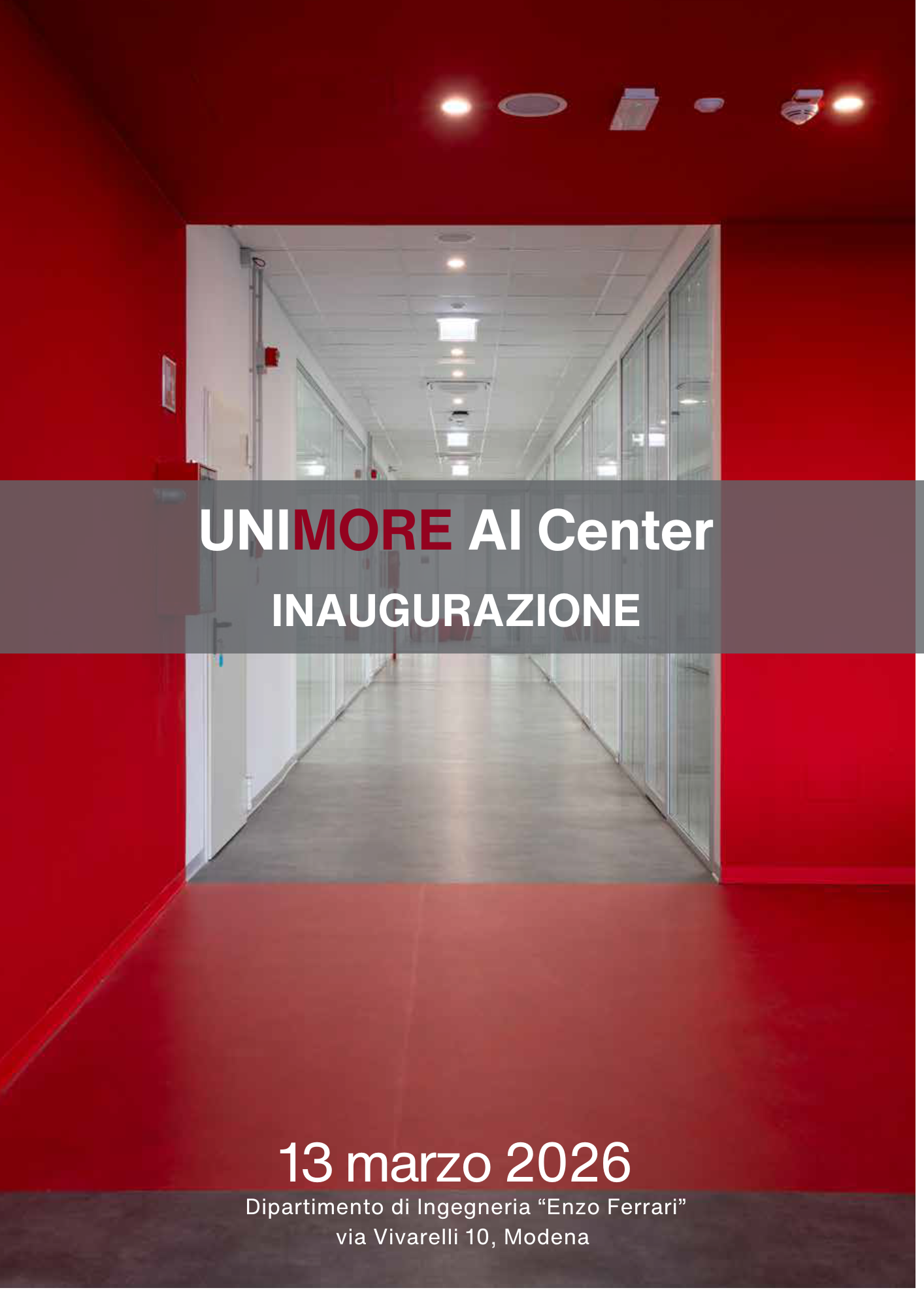 Venerdì 13 marzo: inaugurazione AI Center