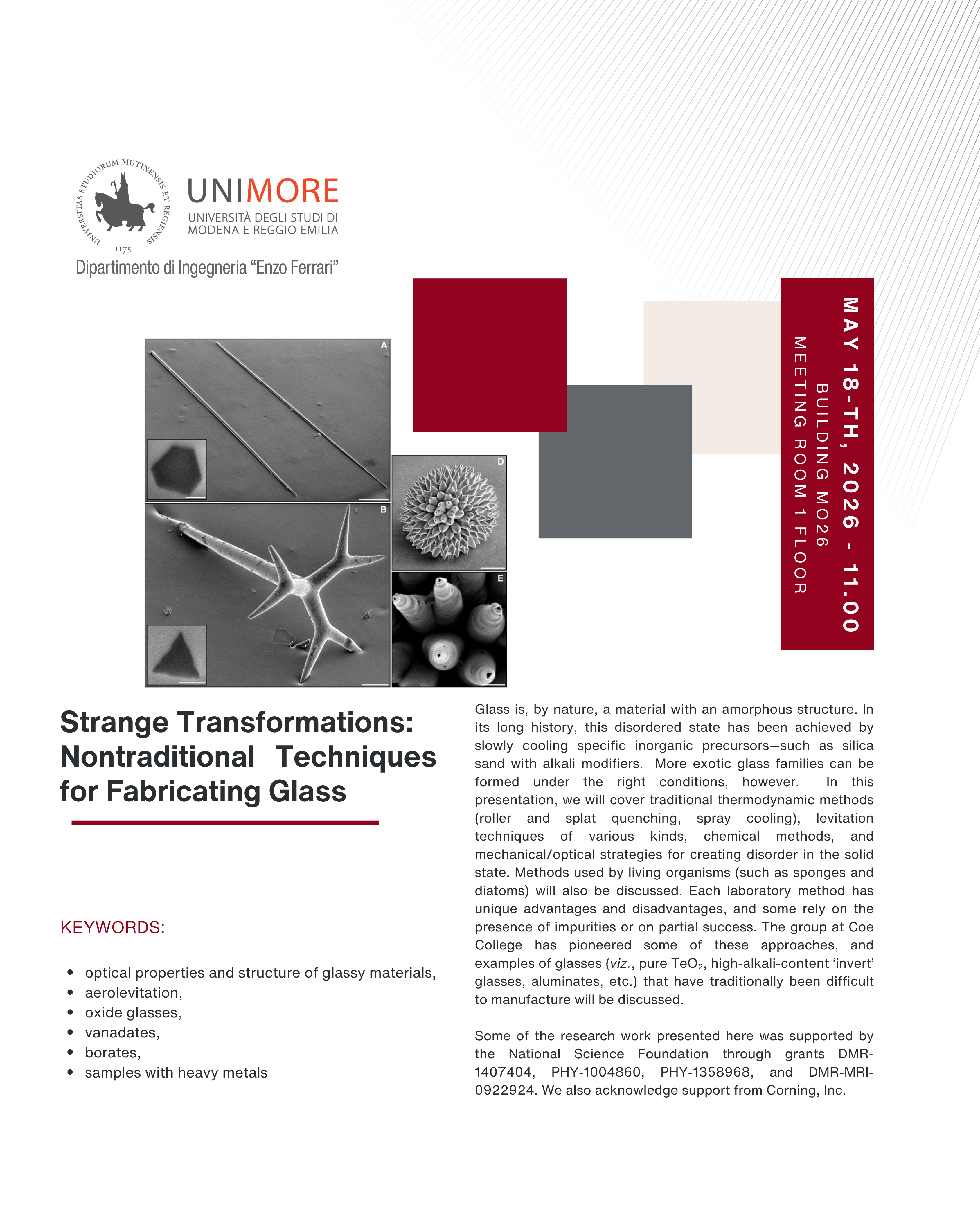 Strange Transformations: Nontraditional Techniques for Fabricating Glass