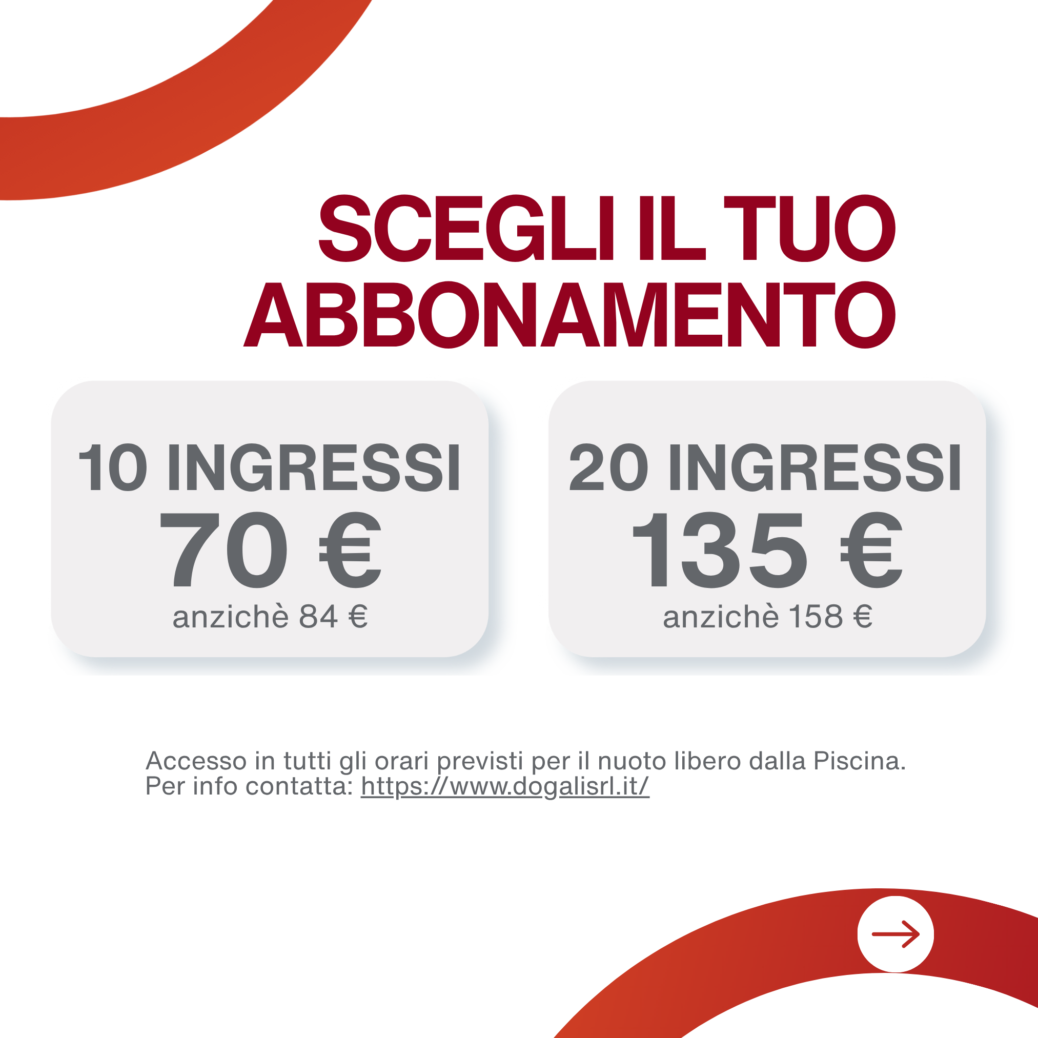 Per la stagione 2026/2027, il personale universitario e gli studenti e le studentesse regolarmente iscritti a UNIMORE possono accedere alle Piscine comunali Dogali a condizioni vantaggiose