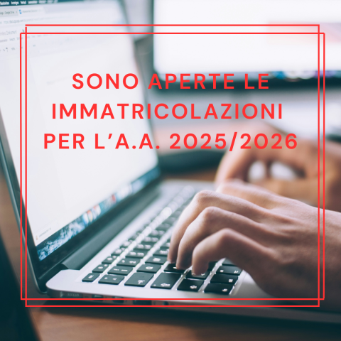 Apertura delle iscrizioni per l’anno accademico 2025/2026