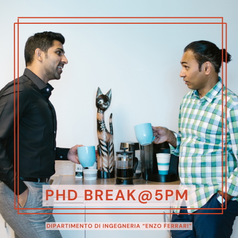 Martedì 16 Dicembre: primo PhD Break@5PM