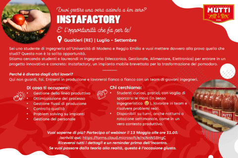 Instafactory Mutti: Hands-on Production Opportunity for Engineering Students