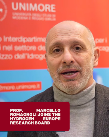 Congratulazioni al Prof. Marcello Romagnoli per la sua elezione nel Board di Hydrogen Europe Research.